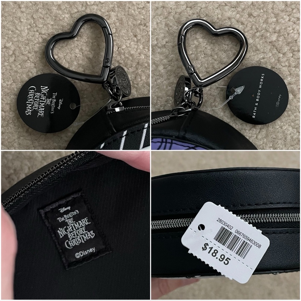 Bath & Body Works Disney The Nightmare Before Christmas Jack & Sally Coin Purse - Picture 12 of 16